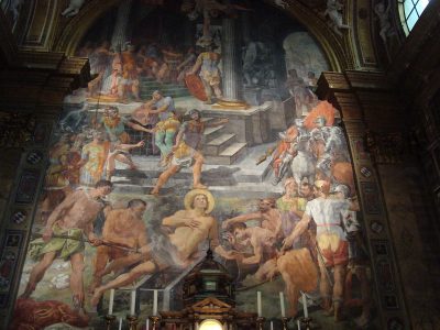 Fresk Męczeństwo świętego Wawrzyńca