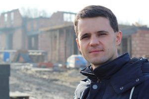 Andrzej Sobczyk na placu budowy