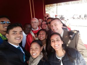 Papież Franciszek z młodzieżą podczas Dnia Modzieży Rzym 2018